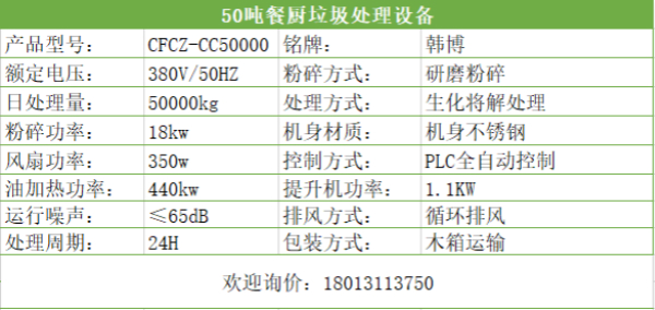 50吨餐厨垃圾处理设备